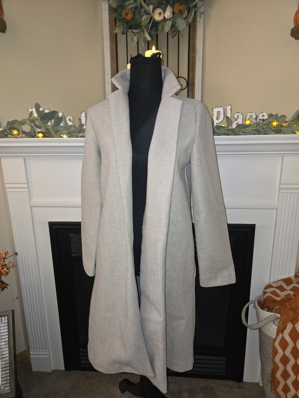 Zara Open-Front Long Coat